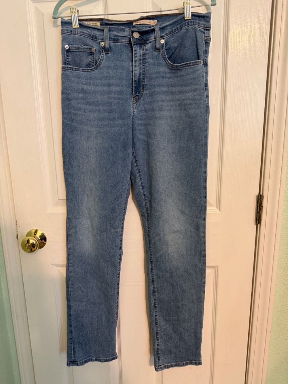Signature by Levi Strauss Light Blue Straight-Leg Jeans